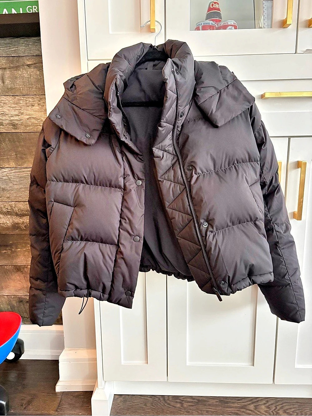 lululemon Wunder Puff 600-Down-Fill Cropped Jacket Black Size 6